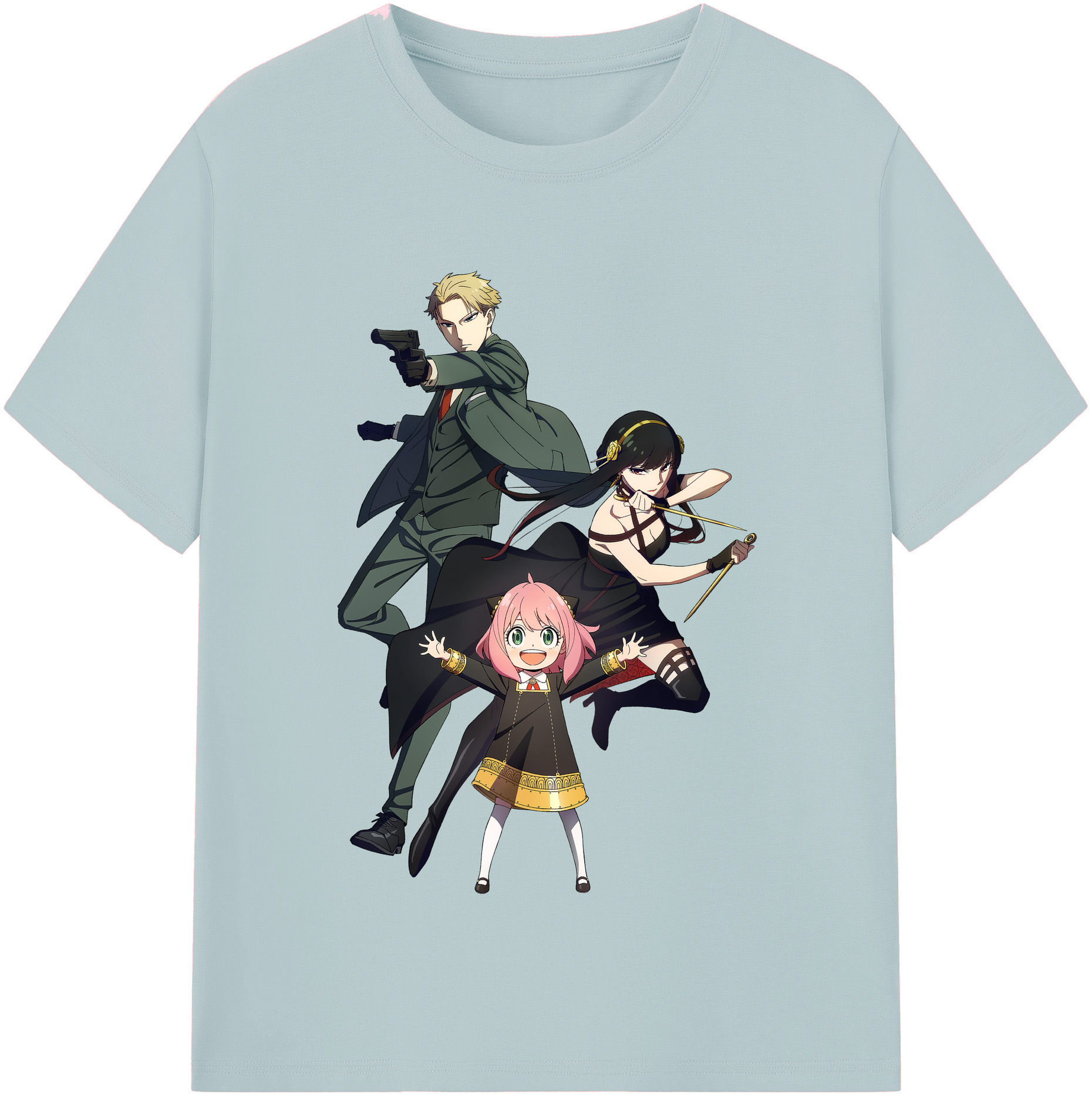 （画像用） SPY×FAMILY间谍家家酒 綿100％半袖Tシャツ（フロントプリント）